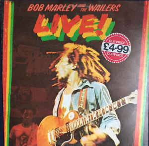 BOB MARLEY AND THE WAILERS, Live! (Island Records; ILPS 9376, UK 1975, Inner) LP VG+/EX