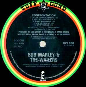 BOB MARLEY & THE WAILERS, Confrontation (Island Records / Tuff Gong; ILPS 9760, UK 1983, Gatefold, Company Inner) LP EX/EX - Image 3