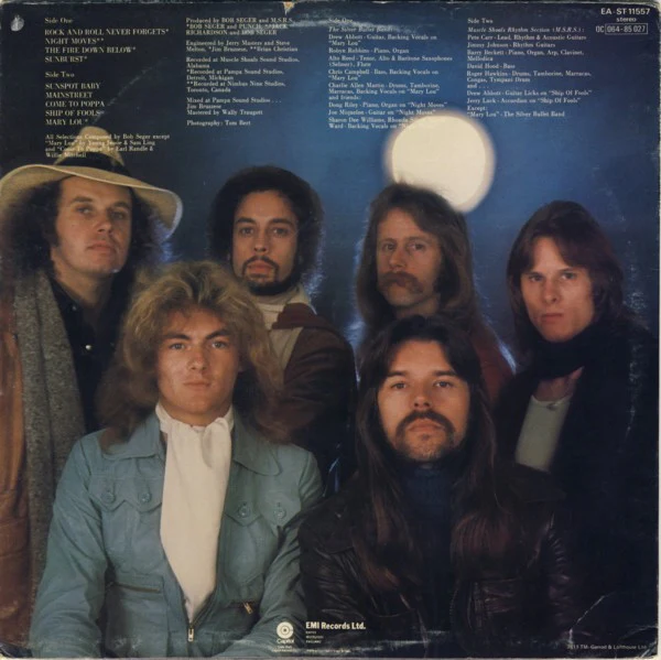 BOB SEGER & THE SILVER BULLET BAND, Night Moves (Capitol Records; EA-ST 11557, UK 1976, Inner) LP VG/VG+ - Image 2