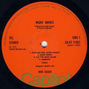 BOB SEGER & THE SILVER BULLET BAND, Night Moves (Capitol Records; EA-ST 11557, UK 1976, Inner) LP VG/VG+ - Image 3