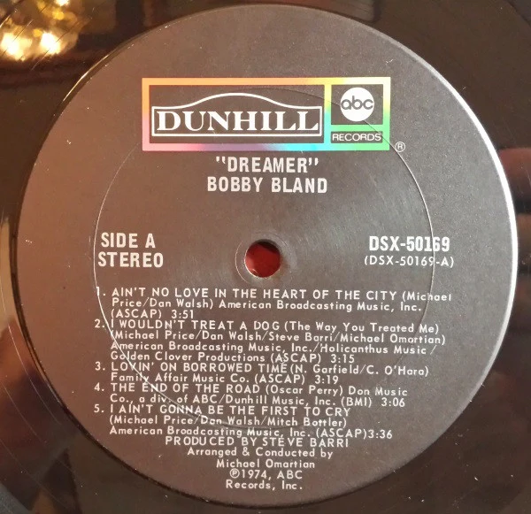 BOBBY BLAND, Dreamer (Dunhill; DSX-50169, US 1974, Gatefold, Stereo) LP VG/G+ - Image 2