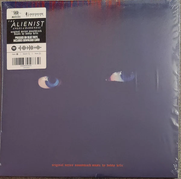 BOBBY KRLIC, The Alienist: Angel Of Darkness (Original Series Soundtrack) (Invada Records; LSINV254LP, UK 2021, Embossed Sleeve, Inner, Blue Vinyl) LP EX/VG+