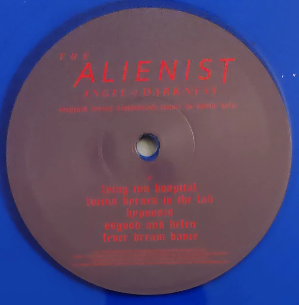 BOBBY KRLIC, The Alienist: Angel Of Darkness (Original Series Soundtrack) (Invada Records; LSINV254LP, UK 2021, Embossed Sleeve, Inner, Blue Vinyl) LP EX/VG+ - Image 3