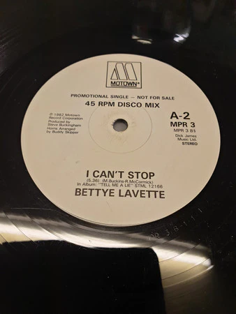BOBBY WOMACK / HIGH INERGY / BETTYE LAVETTE, So Many Sides Of You / First Impressions / I Can't Stop (Motown; MPR 3, UK 1983, Promo) 12" /VG - Image 2