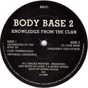 BODY BASE 2, Knowledge From The Clan (Body Base; BBLP 1, UK 1991) 12" /VG