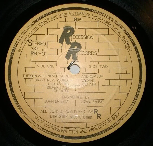 BODY, The Body Album (Recession; RR01, UK 1981, NO Magazine), SALE - Up to 50% Off the Original Price  LP VG/VG - Image 3
