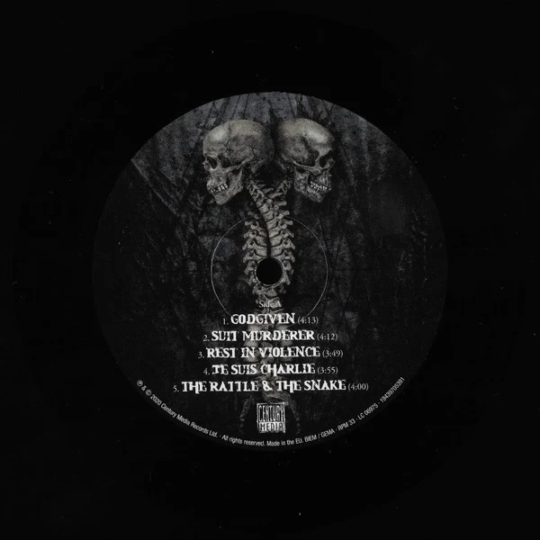 BONDED, Rest In Violence (Century Media ; 19439705391, Germany 2020, Insert & Black Inner, Members of Sodom & Assassin. 180 Gram Vinyl.) LP VG+/VG+ - Image 3
