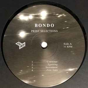 BONDO, Print Selections (Quindi Records ; QUI007, Italy 2023, Postcard), SALE - Up to 50% Off the Original Price LP VG+/VG+ - Image 3