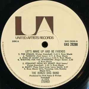 BONZO DOG BAND, Let's Make Up & Be Friendly (UA; UAS29288, UK 1972) LP VG/VG - Image 3