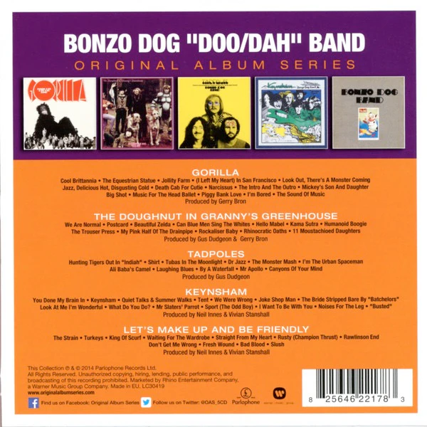 BONZO DOG BAND, Original Album Series (Parlophone; 2564622178, Europe 2014, Slipcase, 4 Inners) 5xCD VG+/VG+ - Image 2