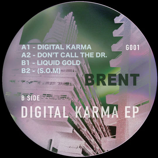 BRENT, Digital Karma EP (Gradient LDN; G001, UK 2023) 12" /VG+ - Image 2