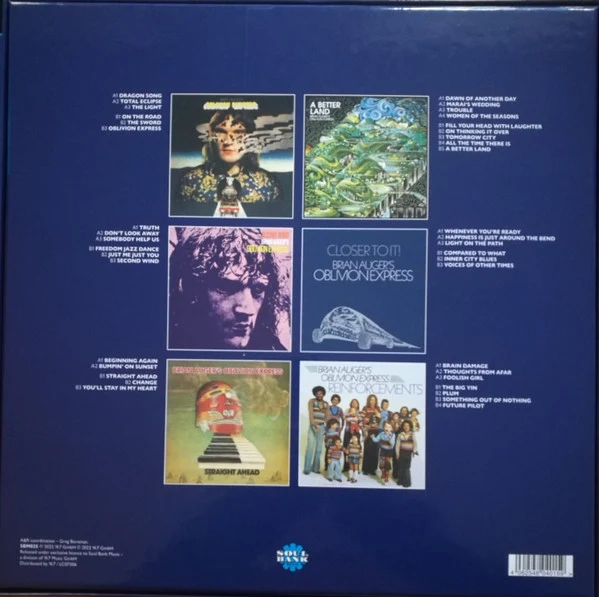 BRIAN AUGER'S OBLIVION EXPRESS, Complete Oblivion (Soul Bank Music; SBM025, Europe 2023, Box Set, Booklet), SALE - Up to 50% Off the Original Price  6xLP VG+/M - Image 2