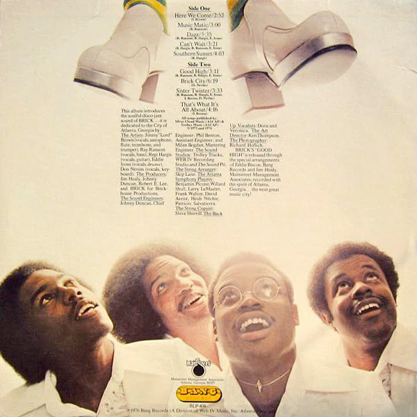 BRICK, Good High (Bang Records; BLP-408, US 1976, NAMI pressing) LP VG/VG - Image 2