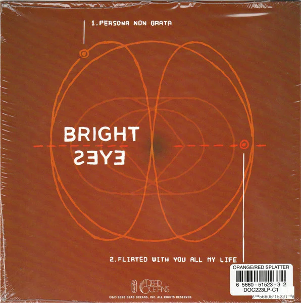 BRIGHT EYES, Persona Non Grata (Dead Oceans; DOC223LP-C1, US 2020, Insert, Orange Translucent With Opaque Red Splatter) 7" VG+/VG+ - Image 2