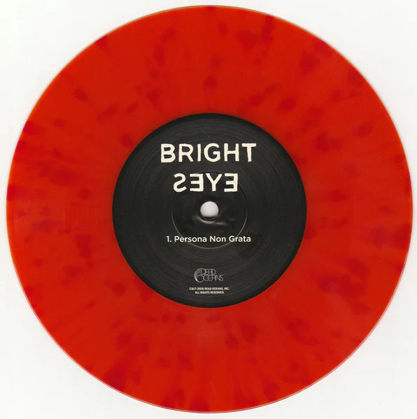 BRIGHT EYES, Persona Non Grata (Dead Oceans; DOC223LP-C1, US 2020, Insert, Orange Translucent With Opaque Red Splatter) 7" VG+/VG+ - Image 3