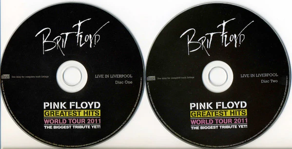 BRIT FLOYD, Pink Floyd Greatest Hits - Live In Liverpool 2011 (CMP Entertainment; CMPCD6, Europe 2011) 2xCD EX/EX - Image 3