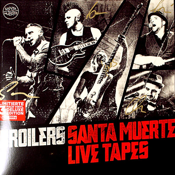 BROILERS, Santa Muerte Live Tapes (People Like You Records ; 4682631, Germany 2012, Gatefold, 3 Inners, Stickered Sleeve, 180 Gram Vinyl, Limited Edition) 3xLP EX/EX