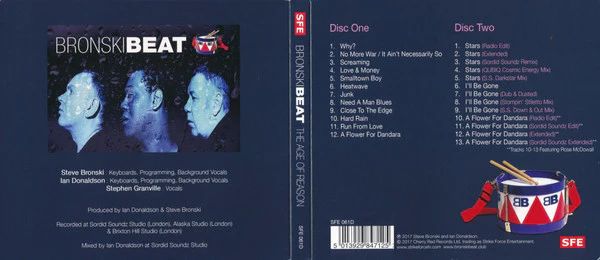BRONSKI BEAT, The Age Of Reason (Strike Force Entertainment; SFE 061D, UK 2017, Digipak) CD VG+/M - Image 3