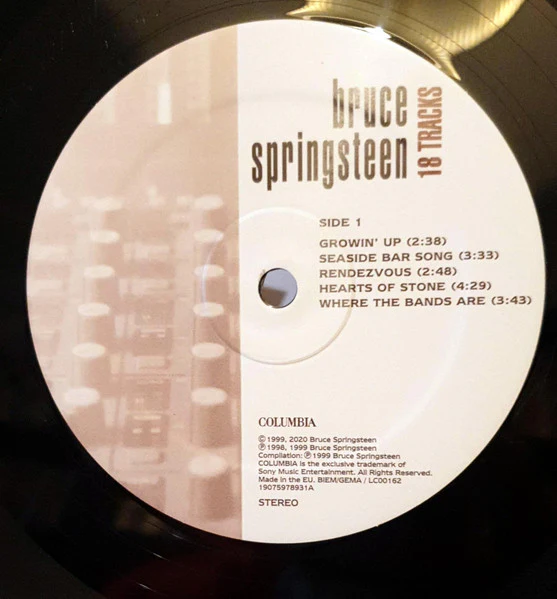 BRUCE SPRINGSTEEN, 18 Tracks (Columbia; 19075978931, Europe 2020 Reissue, 2 Inners) 2xLP VG+/EX - Image 3
