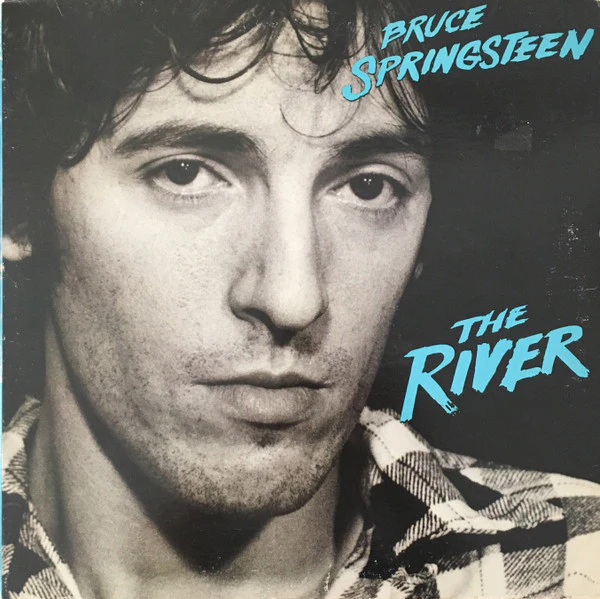 BRUCE SPRINGSTEEN, The River (Columbia Red Label/Orange Text; PC2 36854, US 1980, 2 Square Corner Inners, + Lyric Insert, No KP Etching in Run Out) 2xLP VG+/VG+