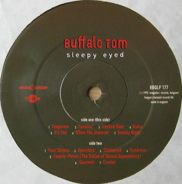 BUFFALO TOM, Sleepy Eyed (Beggars Banquet; BBQLP 177, UK 1995, Textured Sleeve) LP VG+/VG+ - Image 3