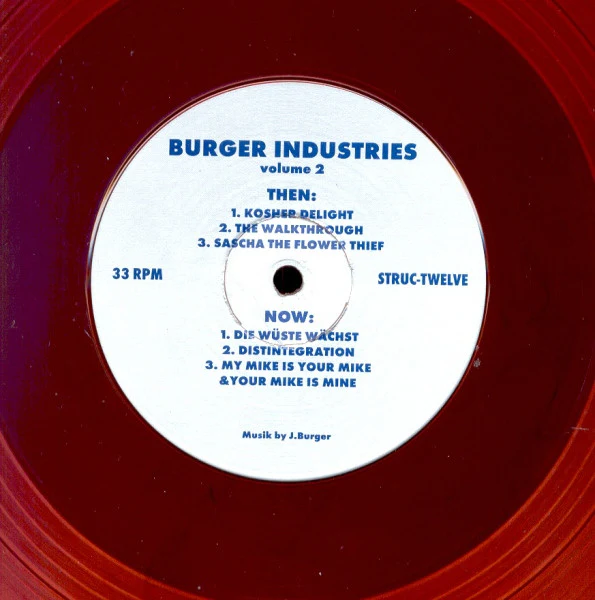 BURGER INDUSTRIES, Burger Industries Volume 2 (Structure; STRUC-TWELVE, Germany 1993, Red, Transparent) 12" /VG