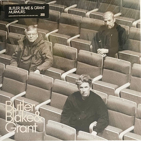 BUTLER, BLAKE & GRANT, Murmurs (355 Recordings; 355REC3LP, Europe 2026, Inner, Limited Edition Pressing of 1000, Numbered Sleeve, 12" Silver Vinyl) LP NEW/NEW