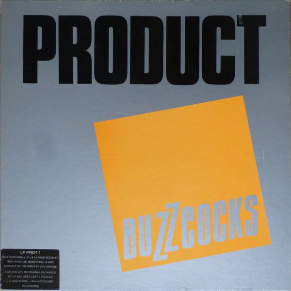 BUZZCOCKS, Product (EMI; LPPRDT1, UK 1989, Box Set, Booklet, Stickered Box Set. 5 LPs With Sleeves & Inners & Booklet) 5xLP G+/G+