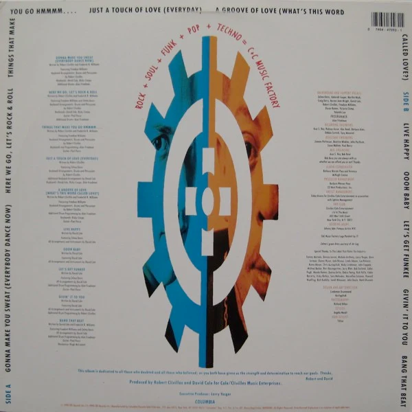C & C MUSIC FACTORY, Gonna Make You Sweat (Columbia; C 47093, US 1990) LP VG/VG - Image 2