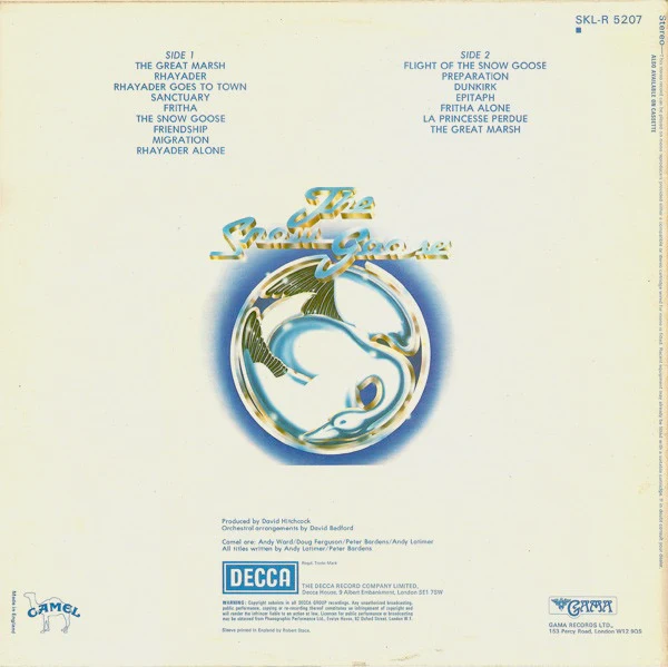 CAMEL, The Snow Goose (Decca Blue Boxed; SKL-R 5207, UK 1975, Laminated Sleeve, Insert) LP VG/VG - Image 2