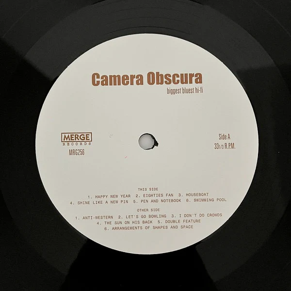 CAMERA OBSCURA, Biggest Bluest Hi-Fi (Merge Records; MRG256LP, UK 2026 Reissue) LP NEW/NEW - Image 3