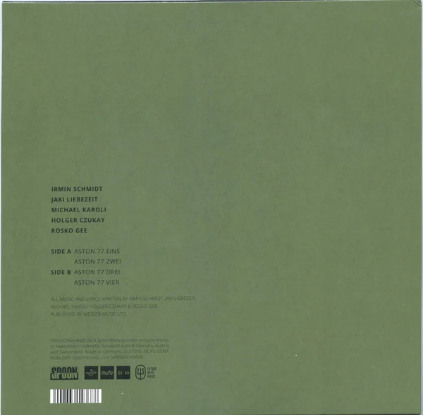 CAN, Live In Aston 1977 (Future Days Music; FDSPOON68, Europe 2024, Insert & Black Inner) LP VG+/VG+ - Image 2
