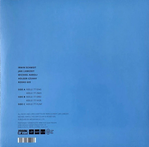 CAN, Live In Keele 1977 (Future Days Music; FDSPOON69, Europe 2024, Gatefold, Insert, One Side Etched) 2xLP EX/EX - Image 2