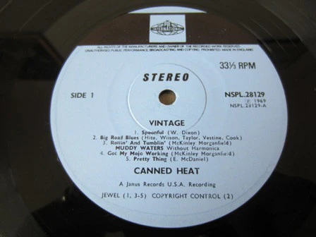 CANNED HEAT, Vintage Heat (Pye Blue; NSPL28129, UK 1969, Laminated Flipback Sleeve) LP VG/VG - Image 3