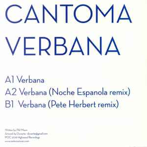 CANTOMA, Verbana (Highwood Recordings; HR 006, UK 2018, Picture Sleeve) 12" VG+/VG+ - Image 2