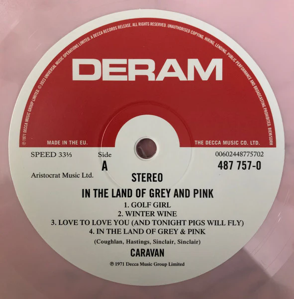 CARAVAN, In The Land Of Grey And Pink (Decca; 00602448775696, UK & Europe 2023 Reissue, Gatefold, Remastered, Stereo, Pink / Grey Marble, Expanded Edition) 2xLP NEW/NEW - Image 3
