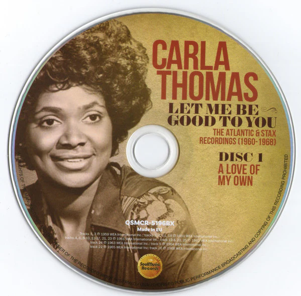 CARLA THOMAS, Let Me Be Good To You (The Atlantic & Stax Recordings 1960-1968) (SoulMusic Records; QSMCR-5196BX, UK 2020, Box Set, Booklet) 4xCD VG+/VG+ - Image 3