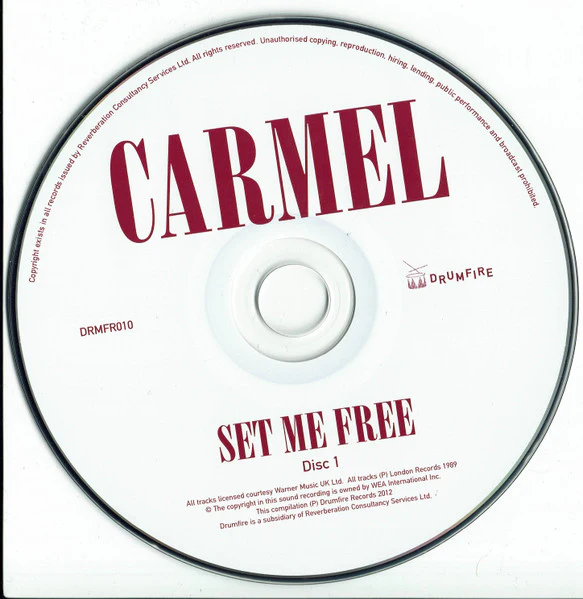 CARMEL, Set Me Free (Drumfire; DRMFR010, UK 2012 Reissue) 2xCD VG+/VG+ - Image 3