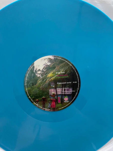 CAT STEVENS, Foreigner (Island Records; 00602458317336, Europe 2024 Reissue, Embossed Sleeve, Insert, 180 Gram Blue Vinyl, 50th Anniversary Edition) LP EX/EX - Image 3