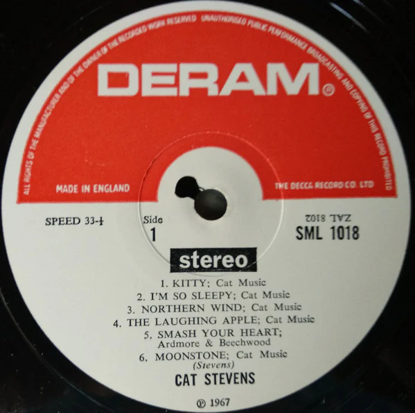 CAT STEVENS, New Masters (Deram; SML 1018, UK 1970 Reissue, Laminated Front Sleeve, Stereo) LP VG+/VG+ - Image 3