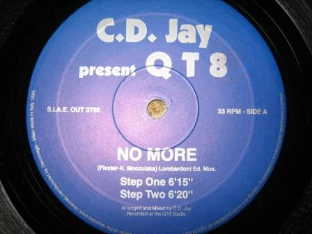 C.D. JAY PRESENT QT8, No More (Out; OUT 3788, Italy 1994) 12" /VG+