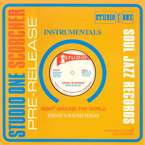 CEDRIC IM BROOKS / SOUND DIMENSION, Mun-Dun-Go / Heavy Rock (Soul Jazz; SJR 67-12, UK 2002, Company Sleeve) 12" G+/G+