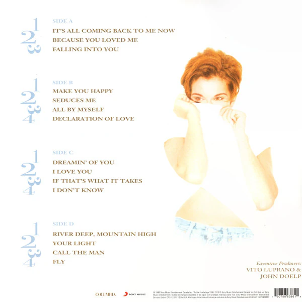 CELINE DION, Falling Into You (Columbia; 19075863861, Europe 2018 Reissue, Insert) 2xLP EX/EX - Image 2