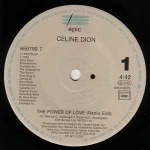 CELINE DION, The Power Of Love (Epic; 659799 7, UK 1994, Picture Sleeve) 7" VG+/VG - Image 3