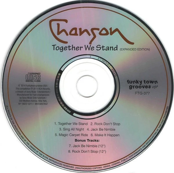 CHANSON, Together We Stand (Funkytowngrooves; FTG-377, US 2014 Reissue, Jewel Case) CD VG+/VG+ - Image 3