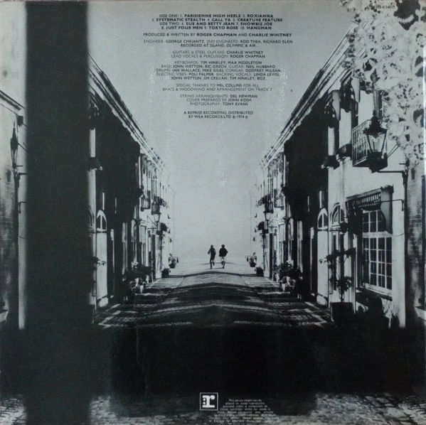 CHAPMAN-WHITNEY (FAMILY), Streetwalkers (Reprise Records Steamboat Labels; K 54017, UK 1974, Laminated Sleeve, Insert, KIP Runout) LP VG+/VG+ - Image 2
