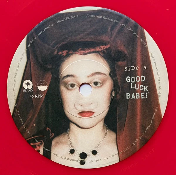 CHAPPELL ROAN, Good Luck, Babe! /Read & Makeout (Demo) (Island Records; 602465582208, US 2024, Red Vinyl) 7" NEW/NEW - Image 3
