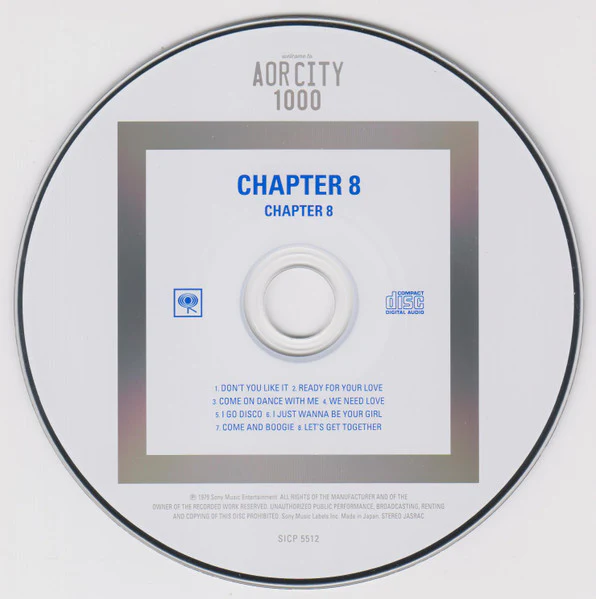 CHAPTER 8, Chapter 8 (Sony Records Int'l; SICP-5512, Japan 2017 Reissue, With Obi) CD EX/EX - Image 3