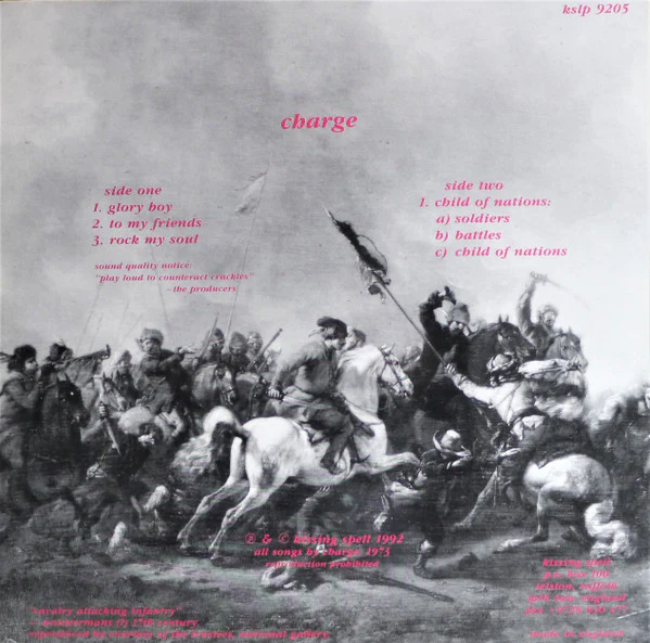CHARGE, Charge (Kissing Spell; Kslp 9205, UK 1992 Reissue, Limited Edition of 500), SALE - Up to 50% Off the Original Price LP VG+/EX - Image 2