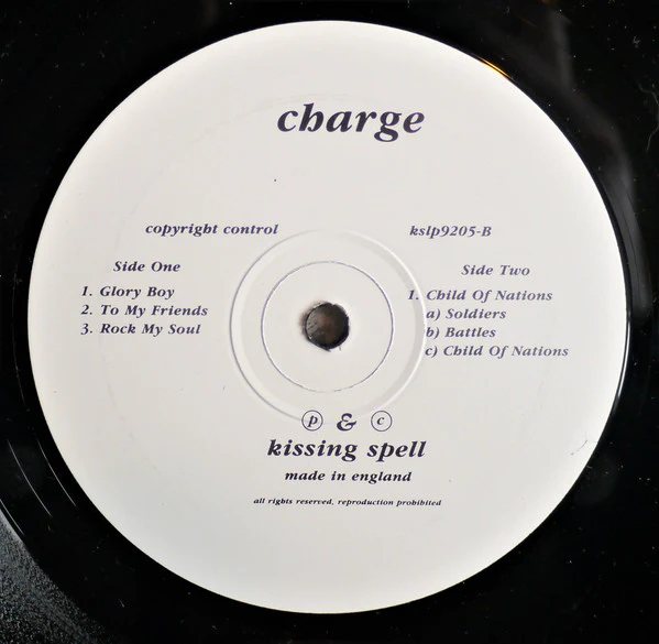 CHARGE, Charge (Kissing Spell; Kslp 9205, UK 1992 Reissue, Limited Edition of 500), SALE - Up to 50% Off the Original Price LP VG+/EX - Image 3